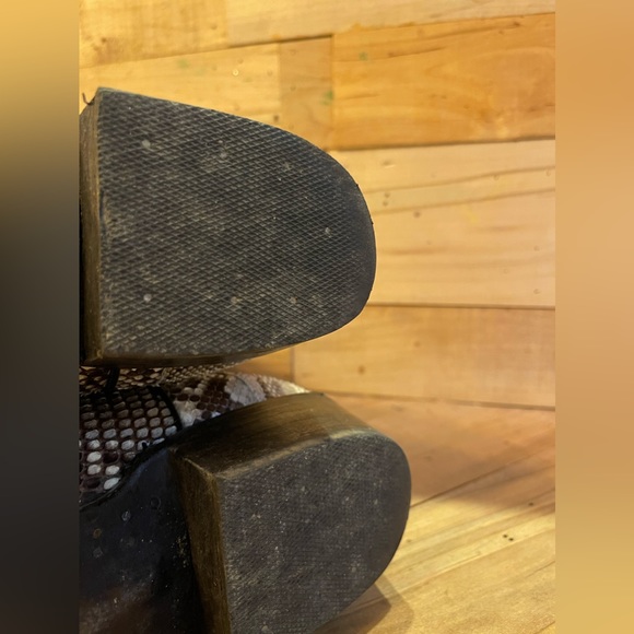 Rockin’ Leather python exotic skin Cowboy boots. Size 12D. - Picture 3 of 6